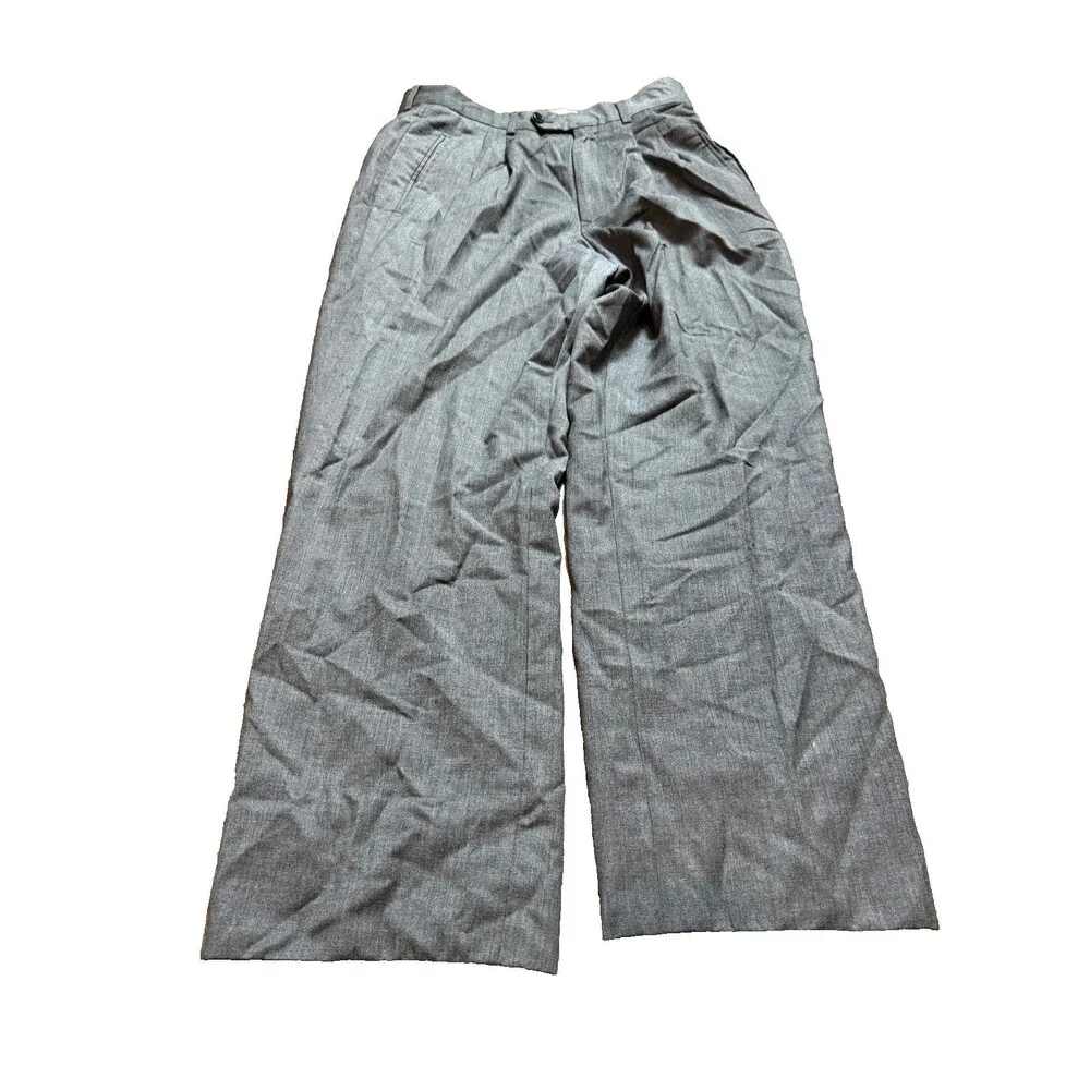 Zanieri Pants Mens Size 30 Gray Wool Dress Pants